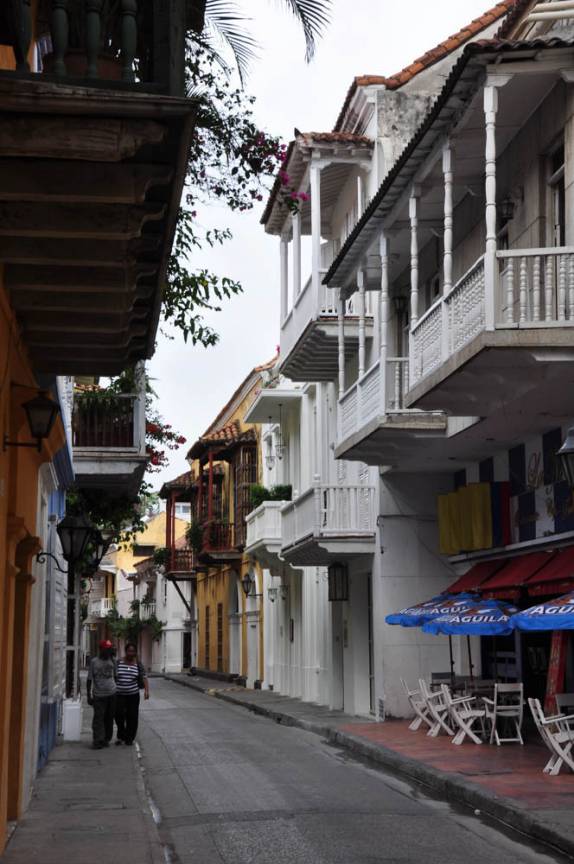 As ruas charmosas da cidade amuralhada de Cartagena, na Colômbia